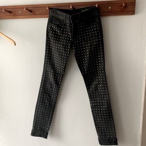 SIWY black rhinestone studded jeans 24